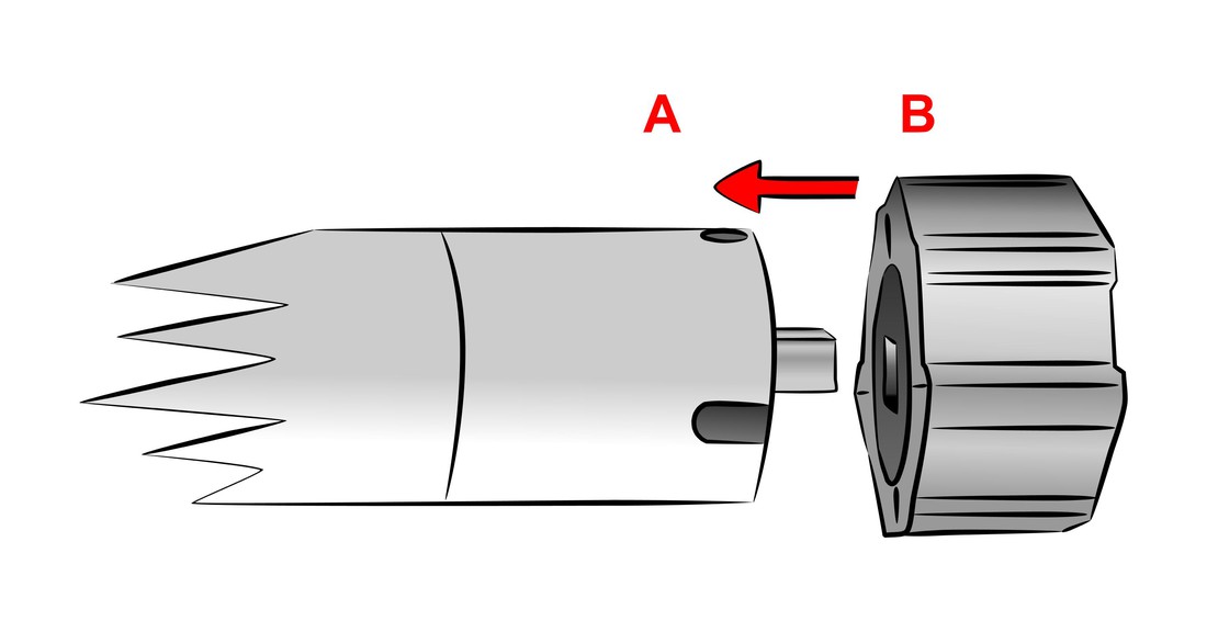puleggia motore tapparelle inserimento