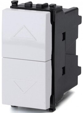 pulsante bianco per placca