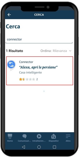 aggiungi skill tapparelle alexa