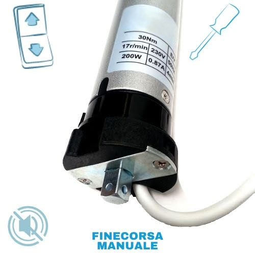 Motore Elettrico Per Tapparelle 50Nm | Portata 100Kg | Con Telecomando | Facile Installazione - Foto 3